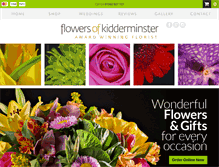 Tablet Screenshot of flowersofkidderminster.co.uk